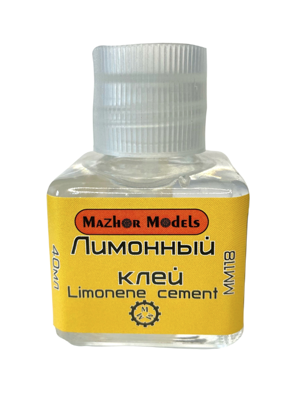 MM118  Клей для моделей средний лимонный  40мл