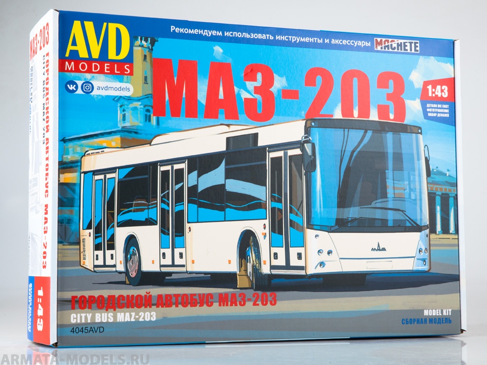 4045AVD Сборная модель МАЗ-203 AVD Models