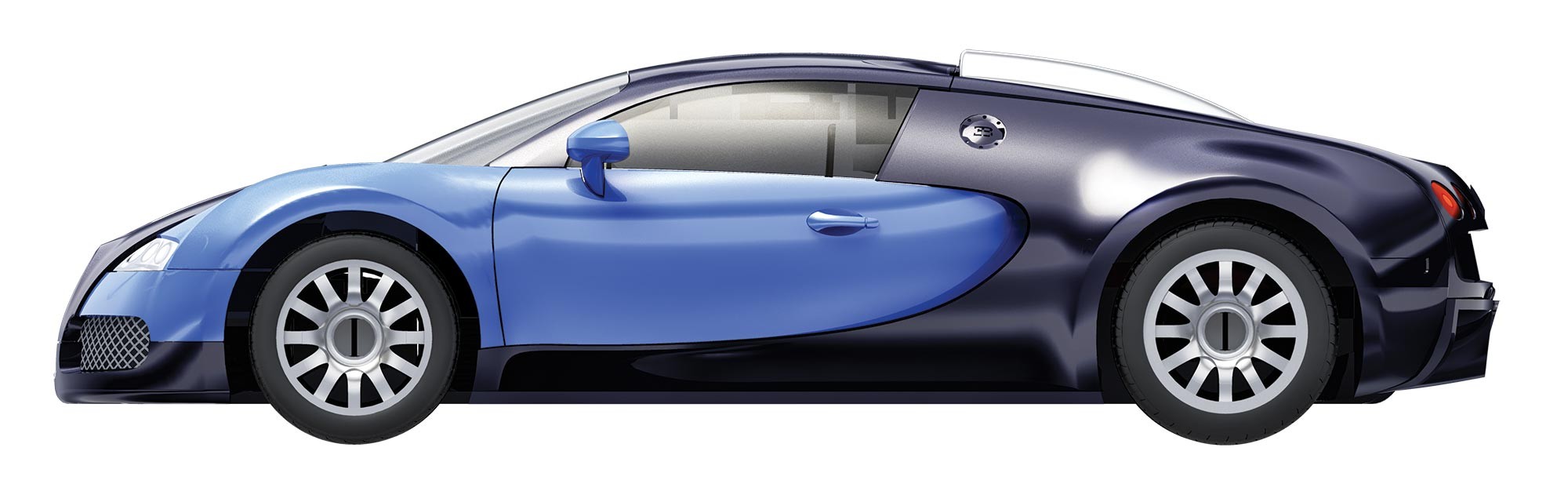 J6008 QUICKBUILD Bugatti Veyron - Черный\Синий Airfix