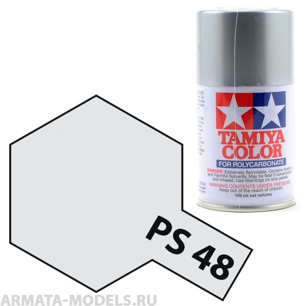 86048T Краска для поликарбоната PS-48 Semi-Gloss Silver Alumite