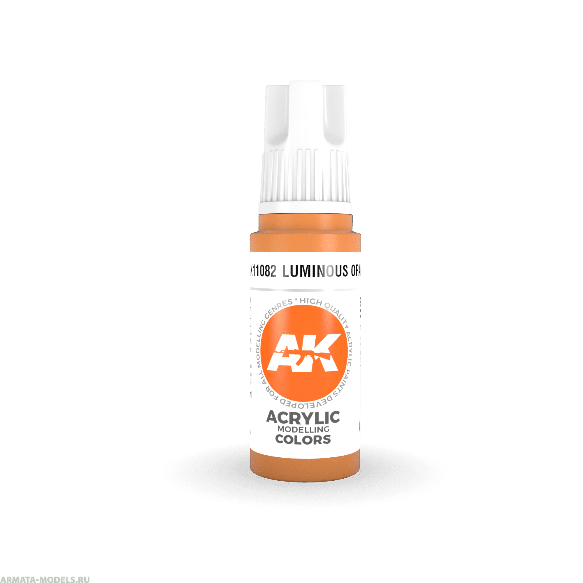 AK11082 Краска акриловая Luminous Orange 17ml