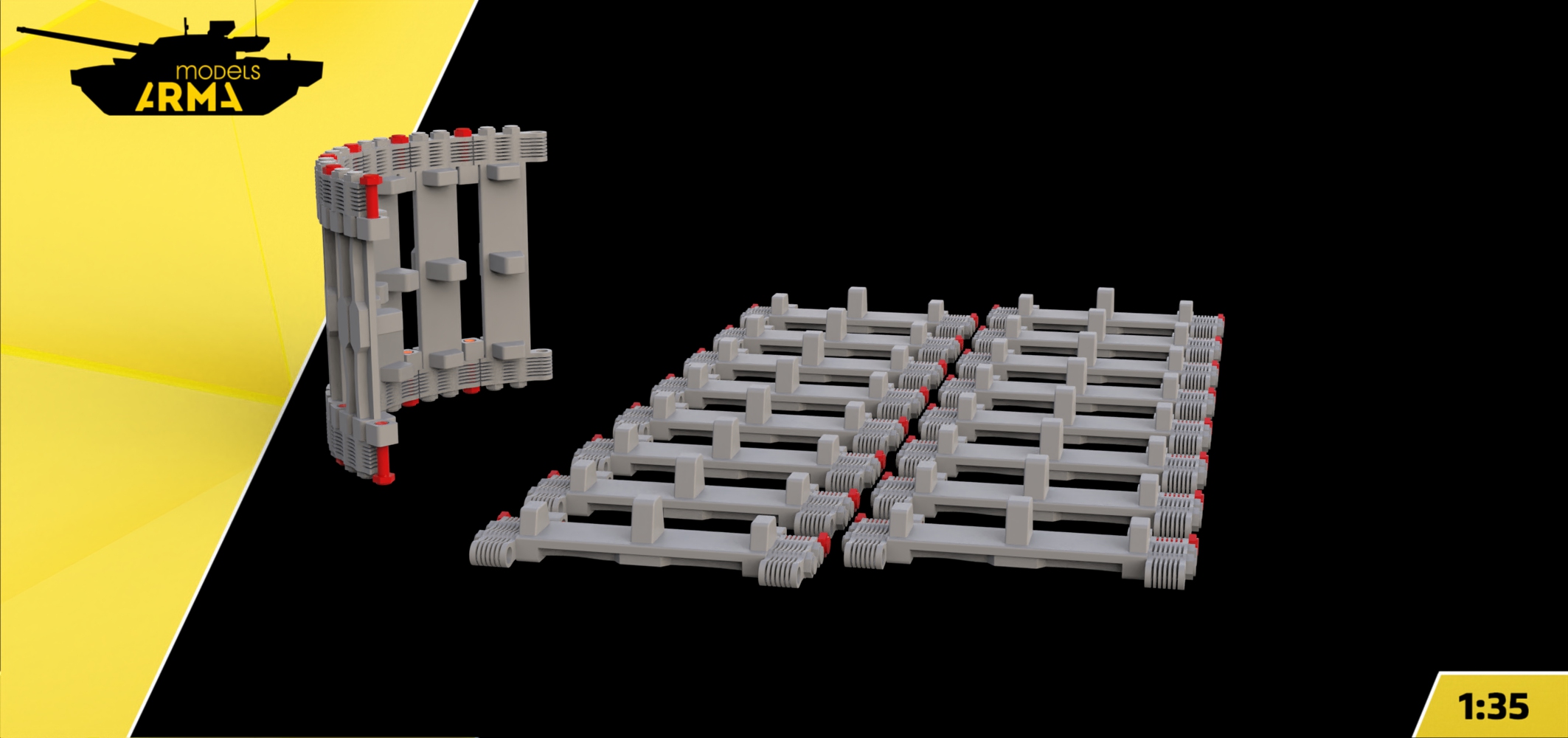 AM35940 Траки наборные для танка ТГ 3D