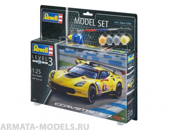 67036 Набор автомобиль Corvette C7.R Revell