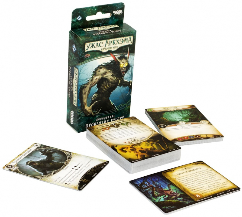 915127HW Ужас Аркхэма Карточная игра: Проклятие ругару
