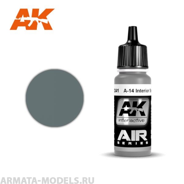 AK2241 Акриловая краска A-14 nterior Steel Grey