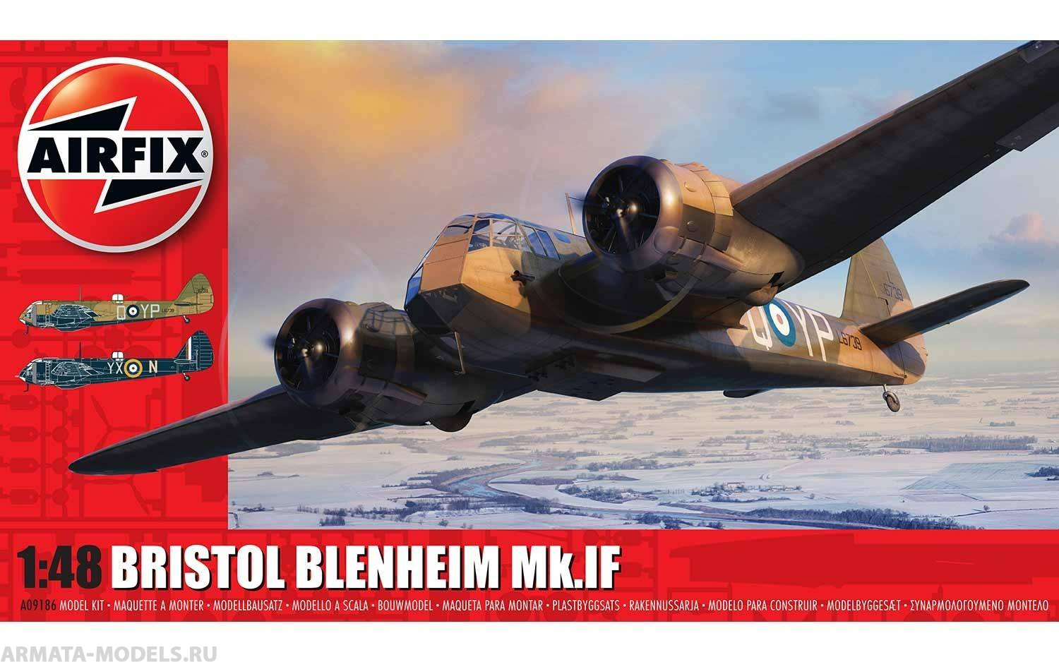A09186 Самолет Bristol Blenheim Mk.IF Airfix