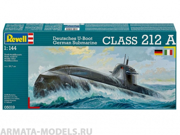 05019 Новейшая немецкая подводная лодка класса U212A Revell