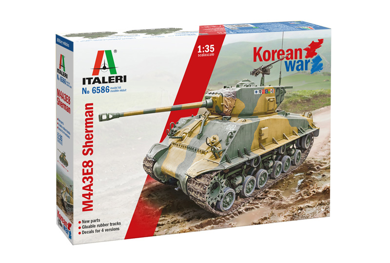 6586ИТ Танк M4A3E8 Sherman Italeri