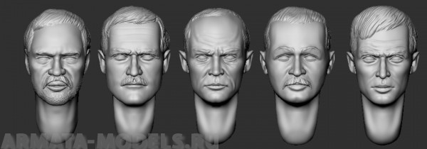 ARM356103 Головы (с волосами) №23 ARMOR35