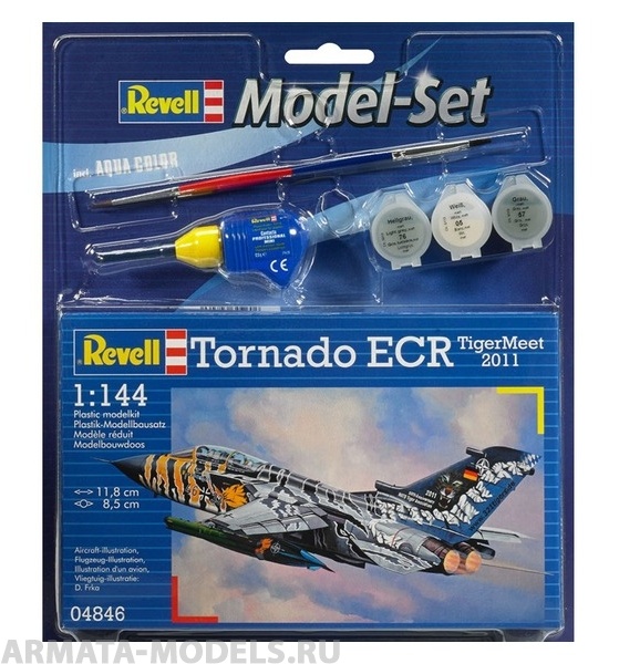 64846 Набор Самолет Разведчик-Бомбардировщик «Торнадо» ECR Tigermeet 2011 Revell