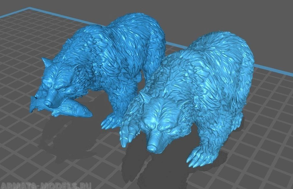 НЕ-35105 Миниатюра "Русские медведи"