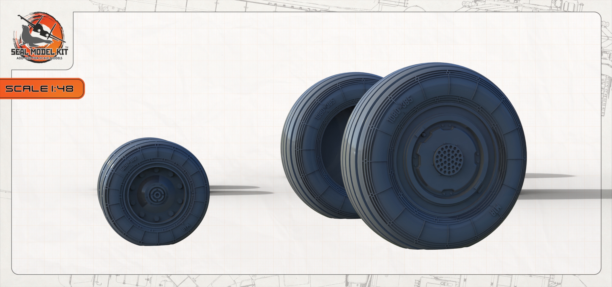 AM48325 Колеса под нагрузкой БПЛА Охотник