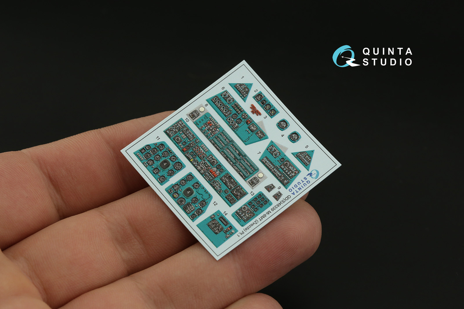 QDS-48339 3D Декаль интерьера кабины Ми-8МТ (Звезда) (Малая версия)