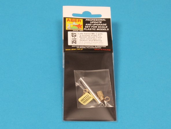 ABR-35-L-127  Дополнения для  Late barrel MK2 with muzzle brake to British 25 pdr для любых моделей 1/35