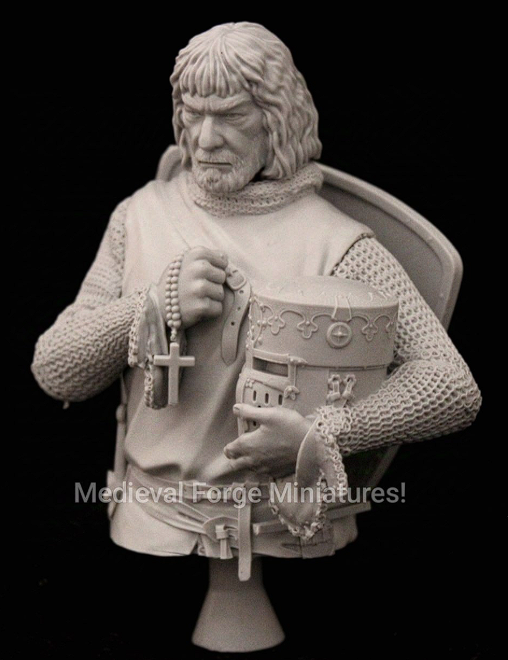 A-048 Бюст Ричард Львиное сердце Medieval Forge Miniatures