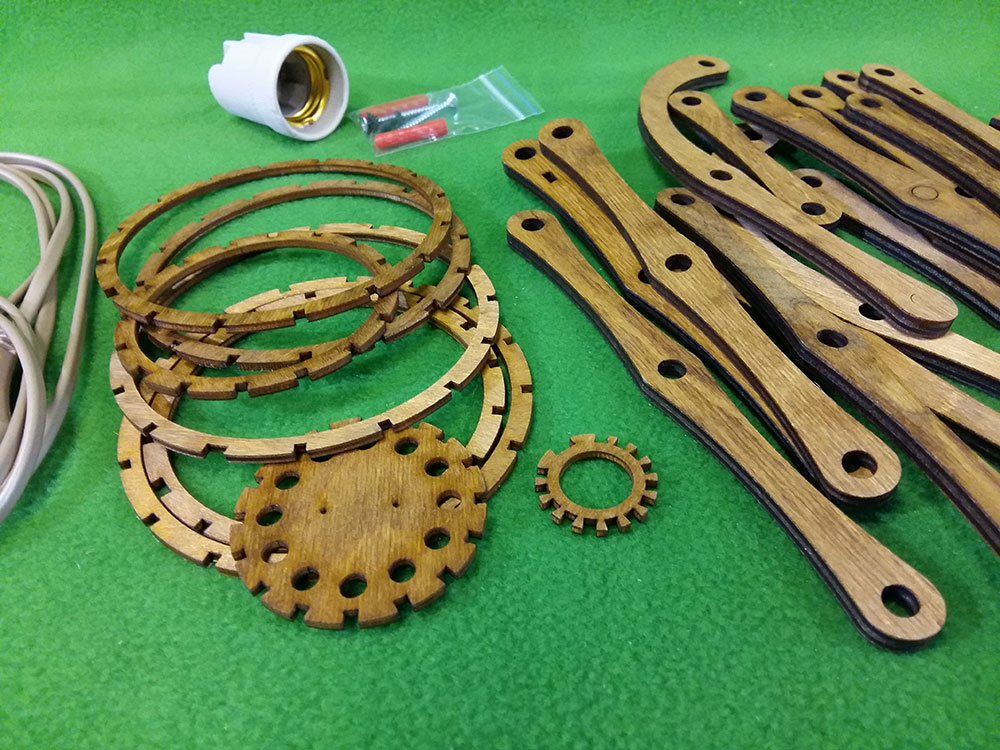 5037 светильник настенный 'Гармошка' (набор для сборки) СВ Модель