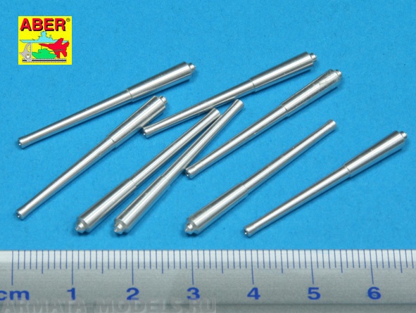 ABR-1:350-L-30  Дополнения для  Set of 8 pcs 381mm (15in) L42 Mk.I long barrels for Hood, Repulse, Queen Elisabeth, Vanguard для  1/350