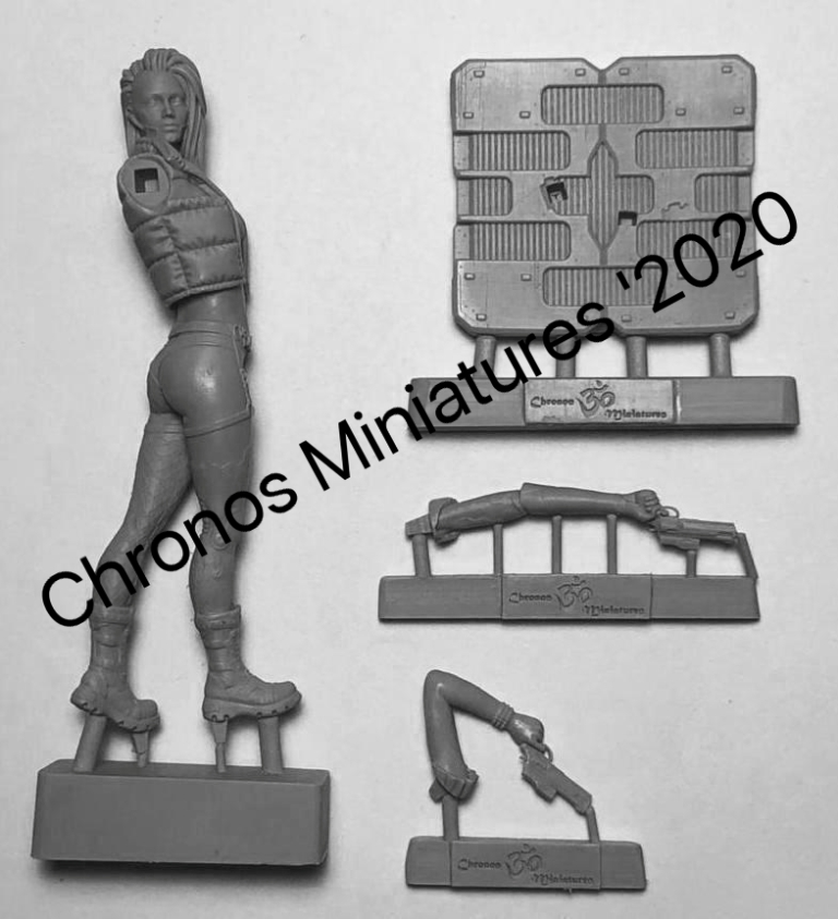 CHM-54202. Sci-Fi: Гостья из будущего. 54 мм. Материал - смола. Chronos Miniatures