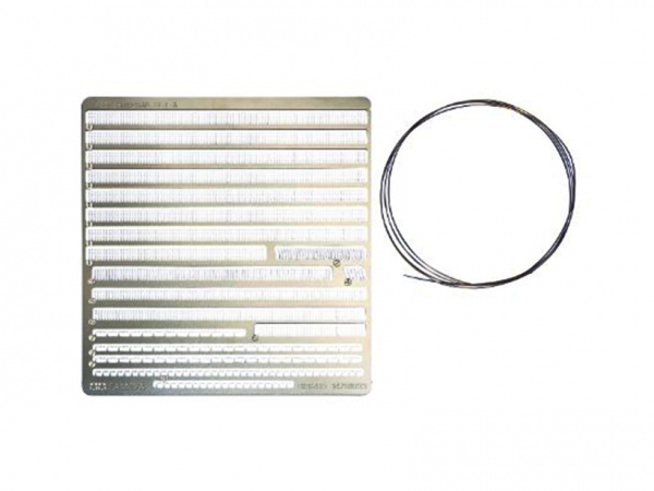 12642T Набор релингов для кораблей масштаба 1/350 (содержит 8 разных видов ограждений) Tamiya