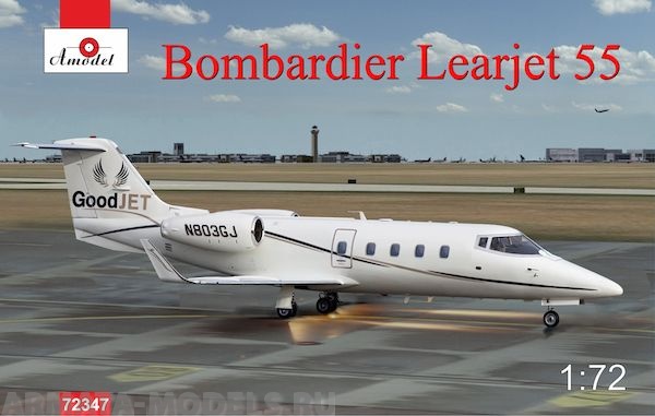 АМ72347 Самолет Bombardier Learjet 55 Amodel