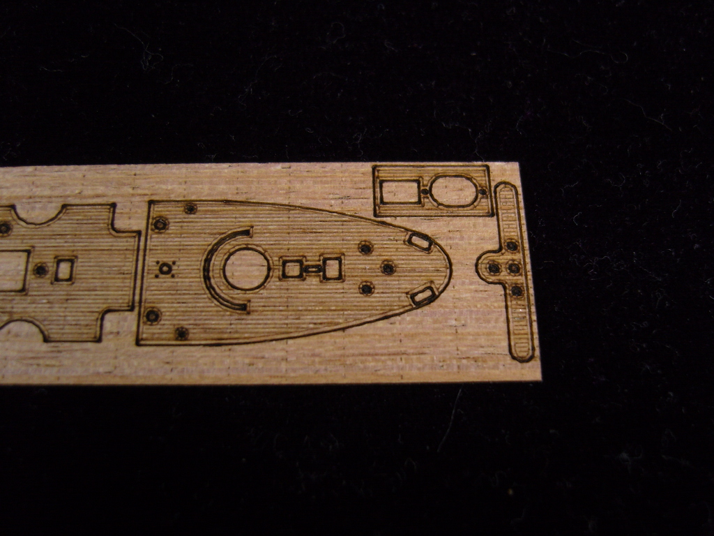 AW20068 Деревянная палуба для Imperial Chinese Navy Ching Yuen