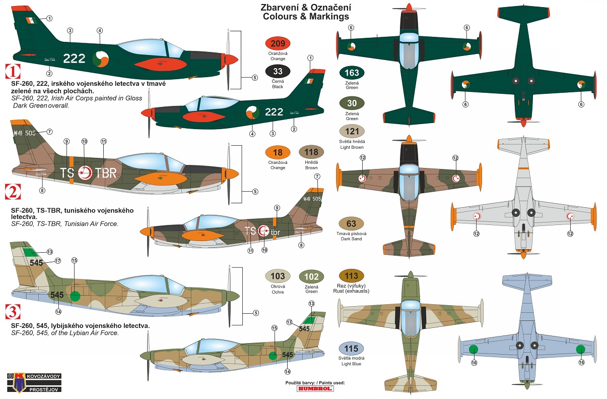 KPM4816 SF-260W KP Models