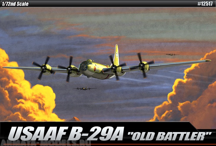 12517 Самолет  USAAF B-29A OLD BATTLER Academy