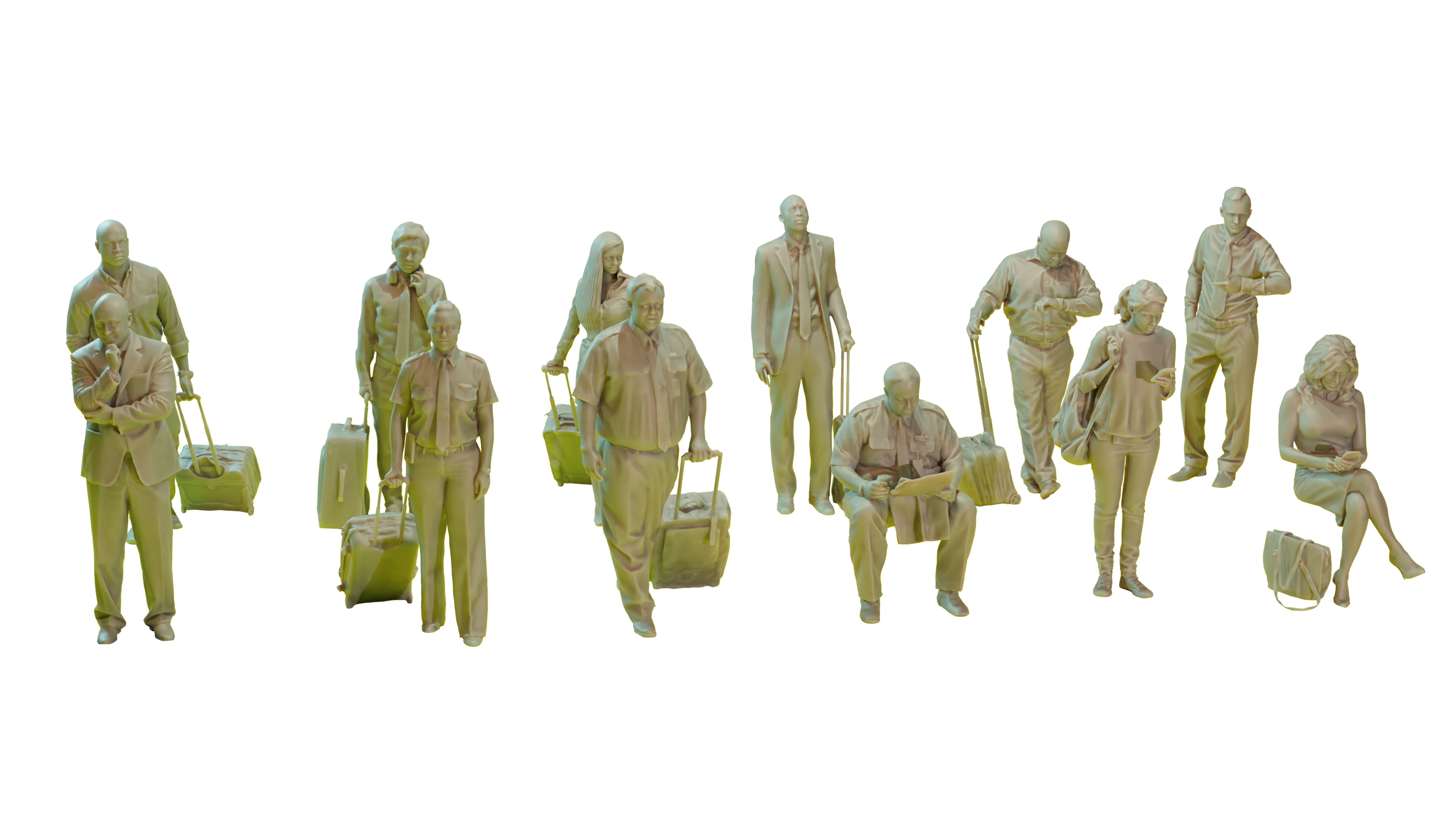 AM14443 Набор фигурок Neo «Пассажиры и пилоты» 12  шт