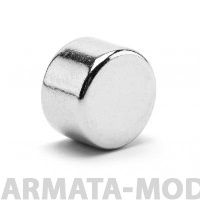D008x05 Неодимовые магниты диск 8х5 мм до 1,9 кг (10 шт)