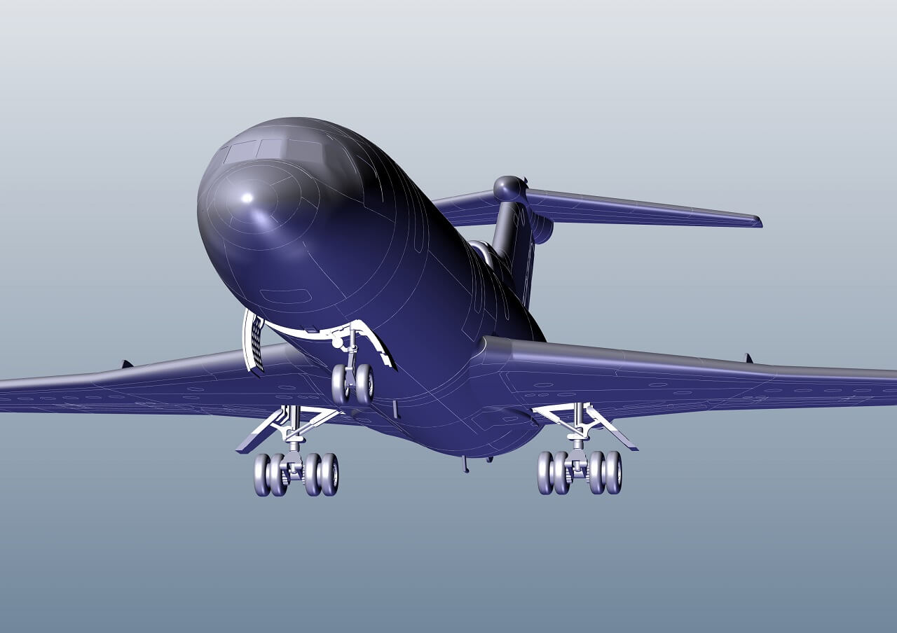 ЕЕ144140_1 Авиалайнер HS 121 Trident 1 BEA Восточный экспресс