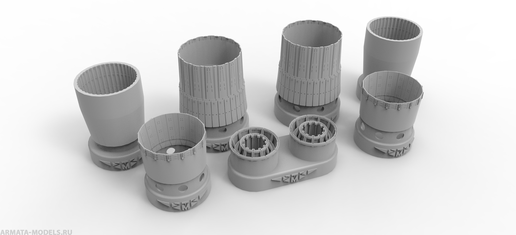 48338TMP Сопла двигателя Ал-31Ф, 1/48