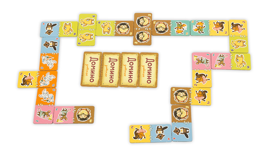 BG12018EUR Игра настольная Домино детское