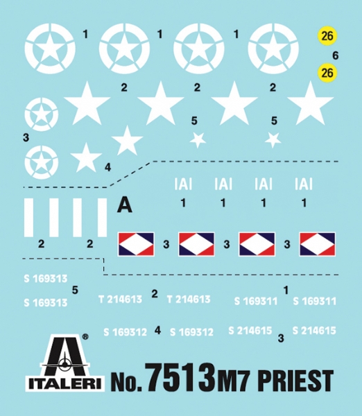 7513ИТ Танк М7 Priest 105mm HMC Italeri