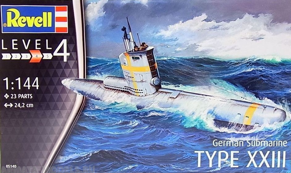 05140 Немецкая Подводная лодка типа XXIII Revell