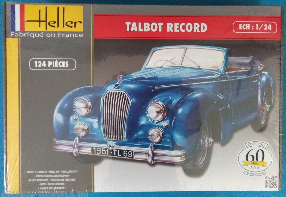 80711 Автомобиль  Talbot Record  (1:24) Heller
