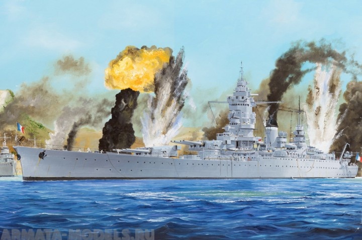 86506 Корабль French Navy Dunkerque Battleship 1/350 Hobby Boss