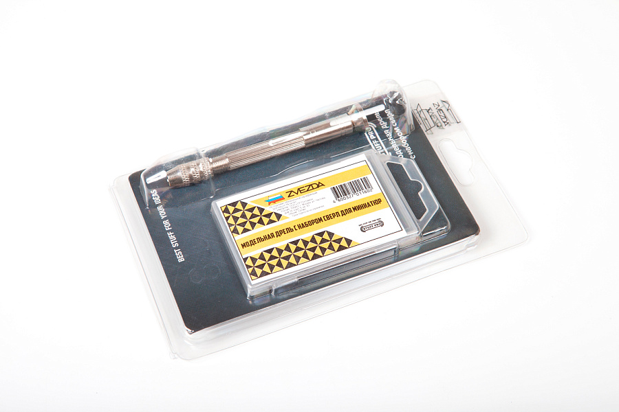 1160 Модельная дрель с набором сверл для миниатюр Stuff-Pro