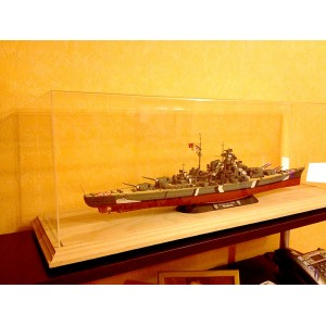 MSD851724 Короб для моделей кораблей 850х170х240 мм. на дер. основании