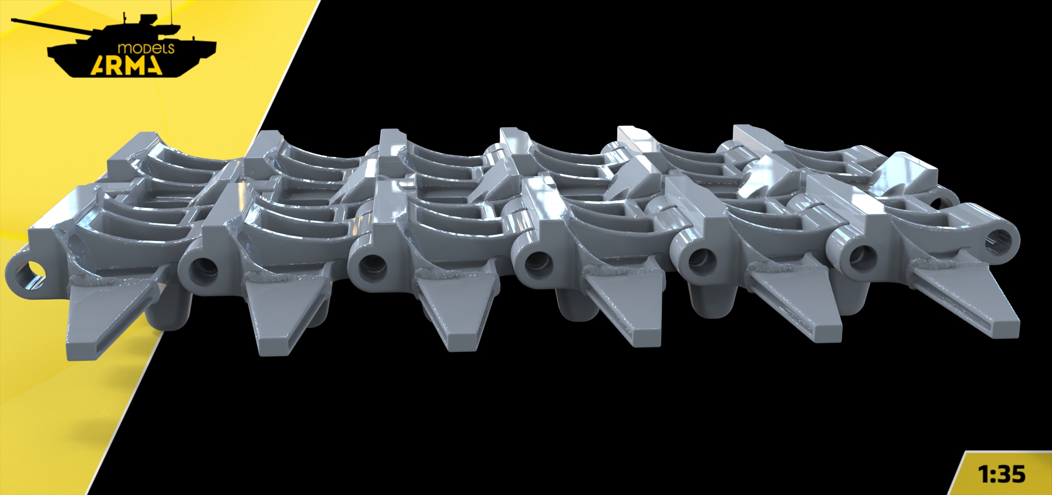 AM36046 Наборные траки с уширителями КВ-2 «Багровый легион» (Не для свободной продажи)