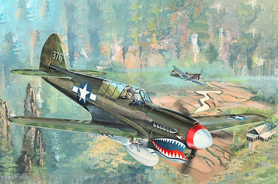 02212P P-40N Kittyhawk Trumpeter