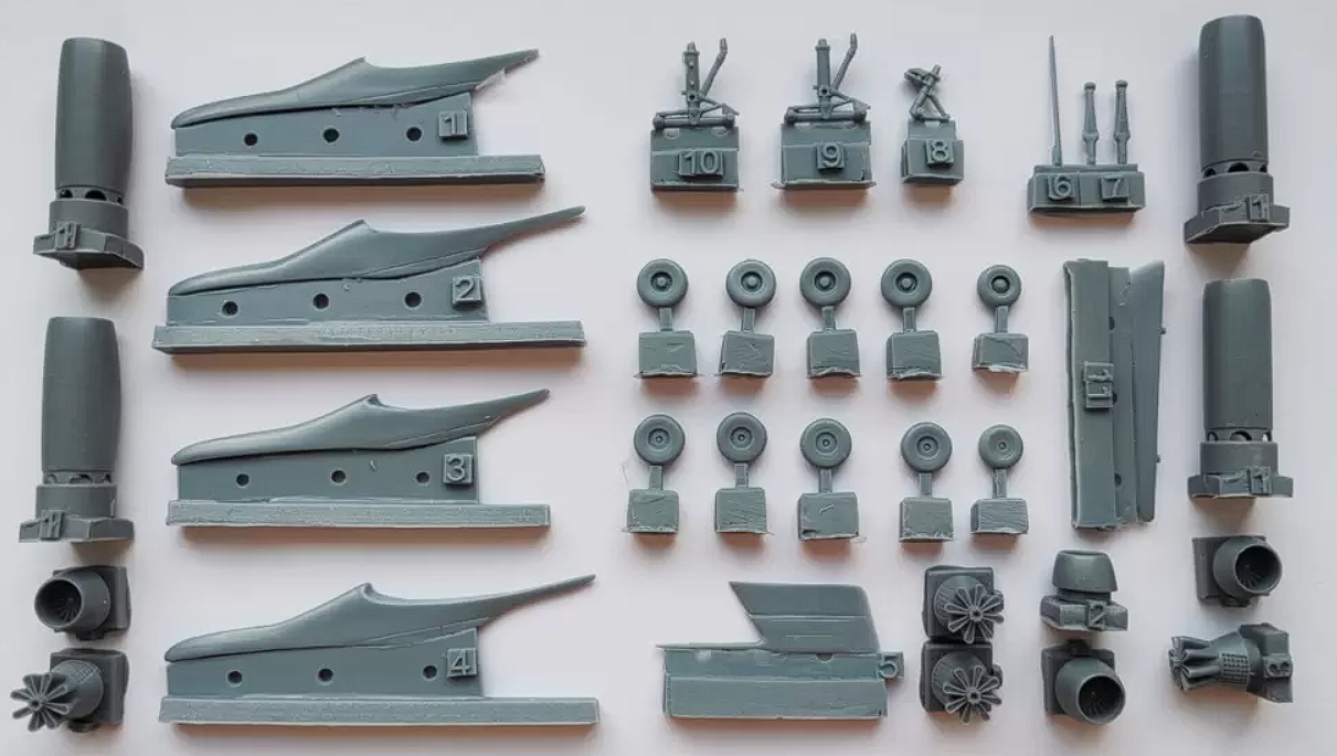 4404 Сборная модель самолета Boeing 707-436 InScale