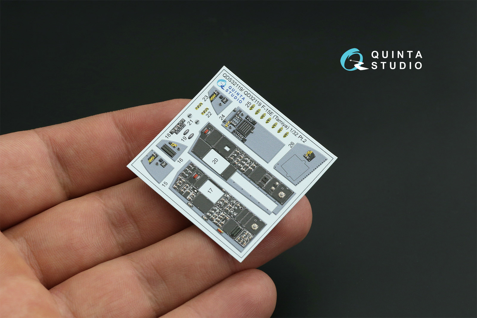 QDS-32119 3D Декаль интерьера кабины F-15E (Tamiya) (малая версия)