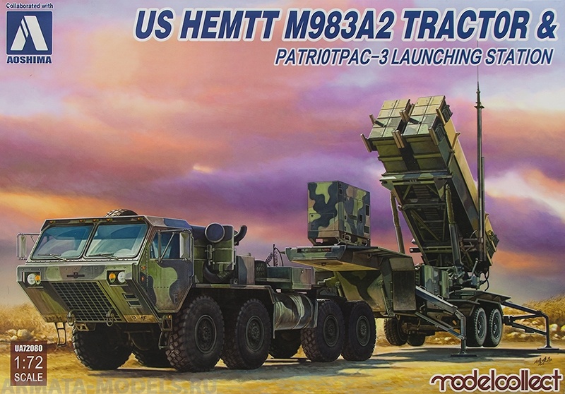 UA72080 US HEMTT  M983A2Tractor & Patriot PAC-3 Launching Station Modelcollect