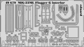 49679 Фототравление цветной интерьер S.A MiG-23 ML For Trumpeter kit
