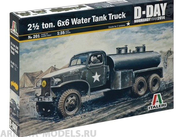 201ИТ 2.5 тонный 6x6 грузовик с цистерной Italeri