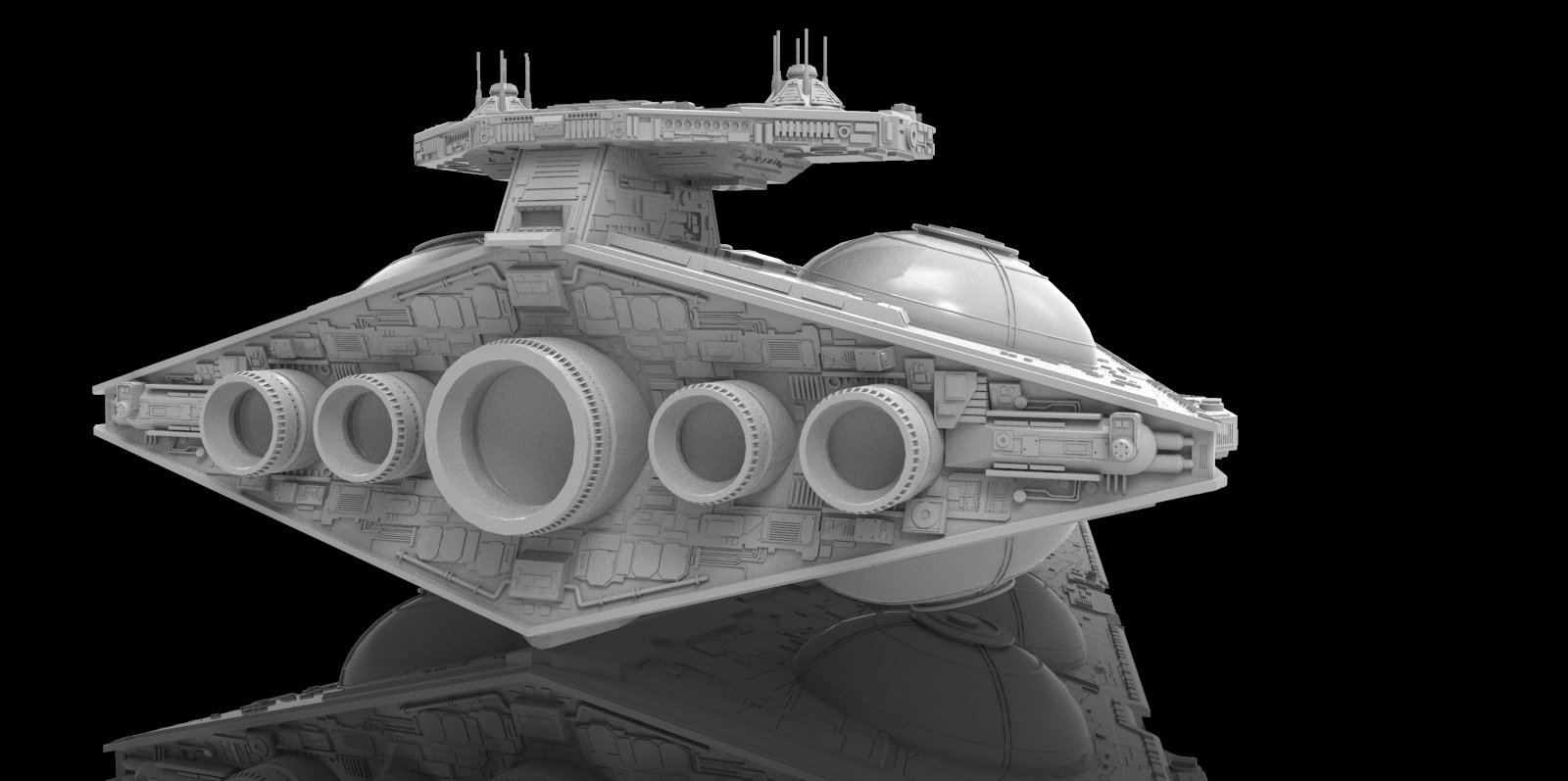 AM2712 Тяжелый имперский крейсер интердиктор «Обездвиживающий-418» Arma Models