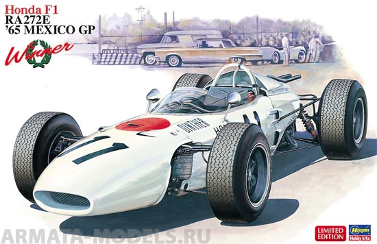 20375  Автомобиль HONDA F1 RA272E 65 MEXICO GP Winner (HASEGAWA) 1/24 Hasegawa