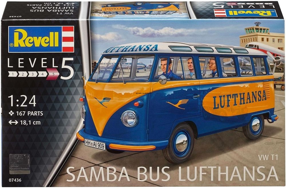 07436 Минивэн Volkswagen T1 Samba Bus авиакомпании Lufthansa
