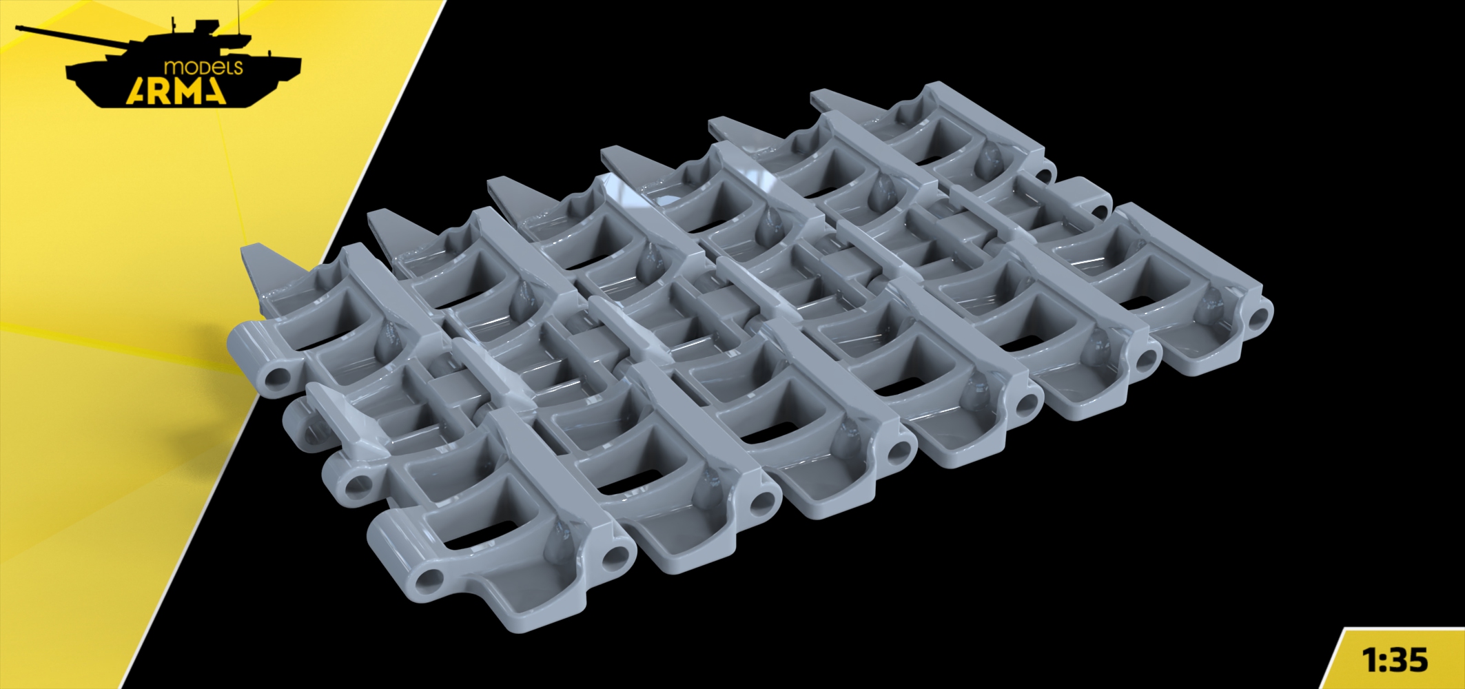 AM36046 Наборные траки с уширителями КВ-2 «Багровый легион» (Не для свободной продажи)