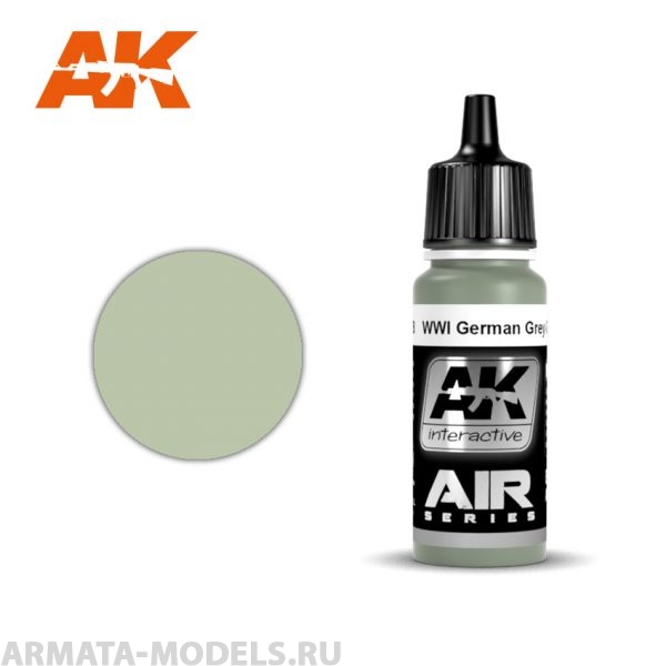 AK2278 Акриловая краска WWI German Grey-Green Primer